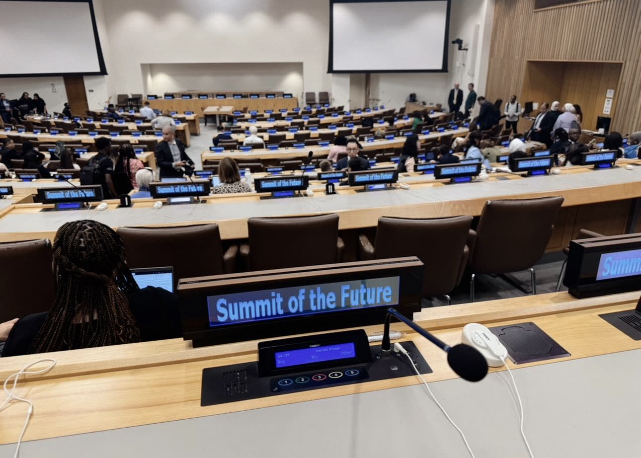 The Summit of the Future hall at the United Nations in New York