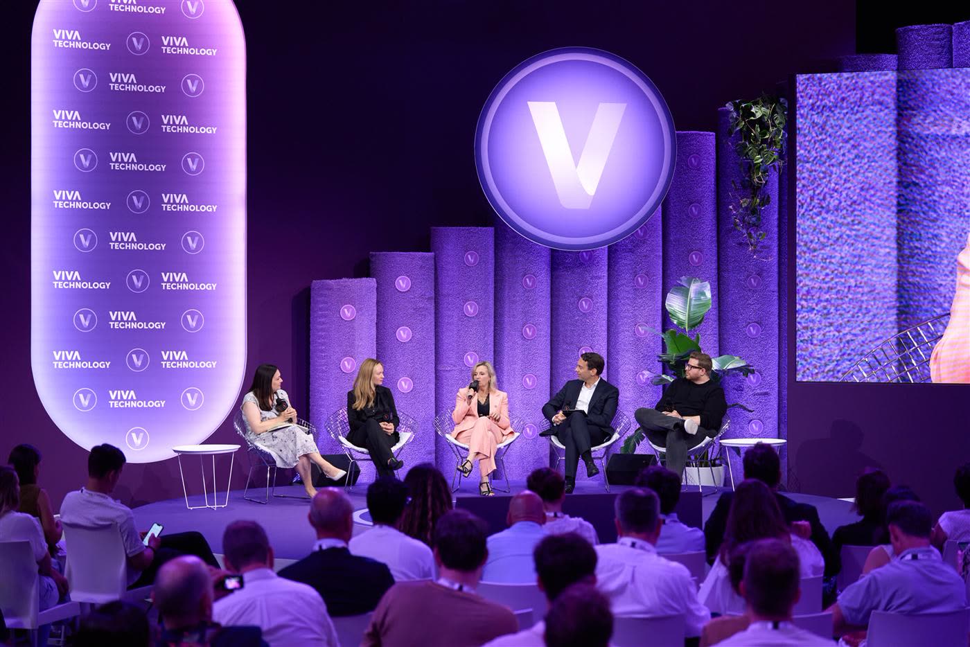 Tarja on a panel at VivaTech in Paris